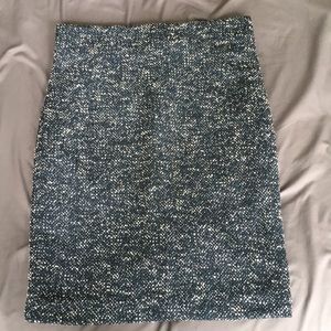 Ann Taylor petite tweed pencil skirt